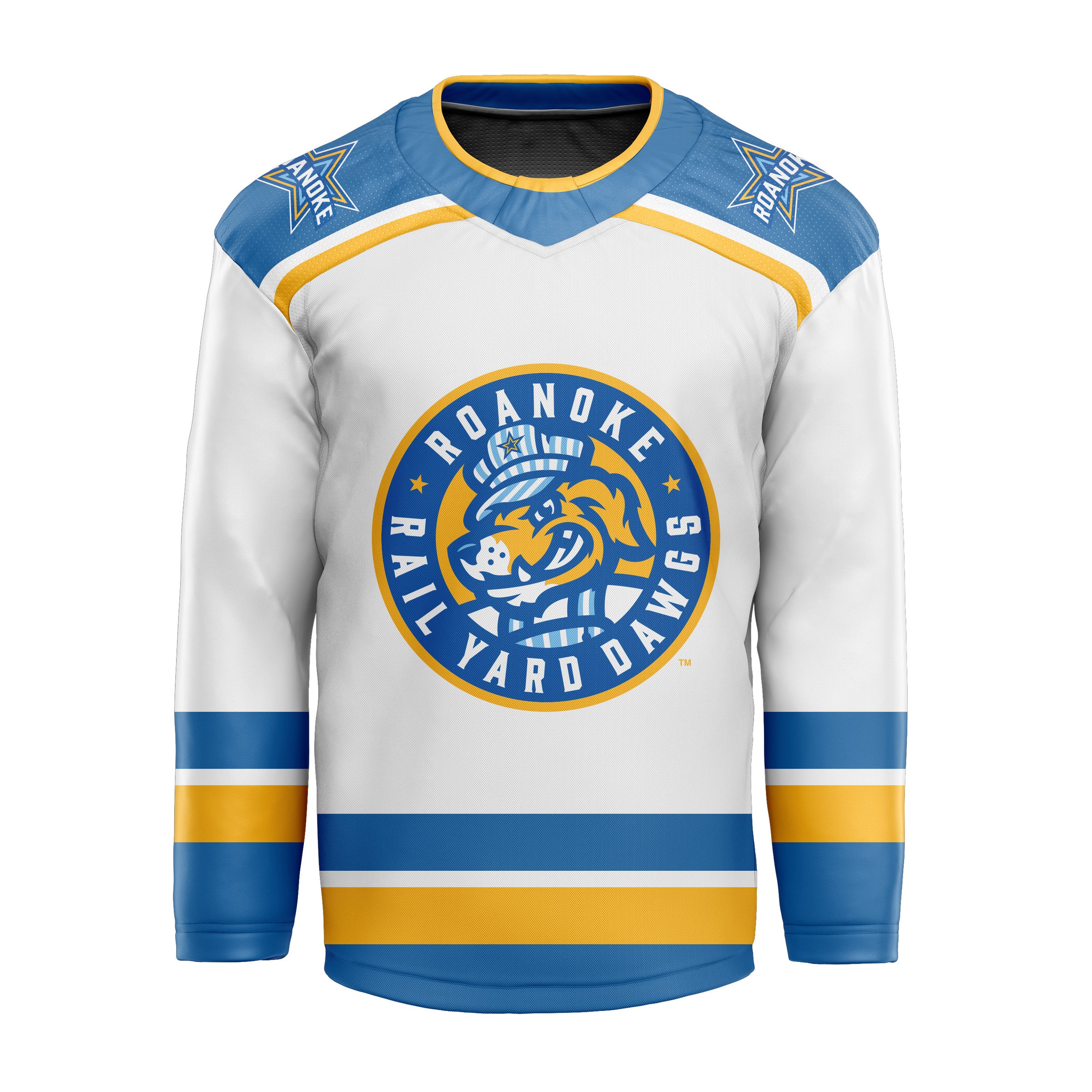 Away Jersey - White | Roanoke Rail Yard Dawgs Merchandise